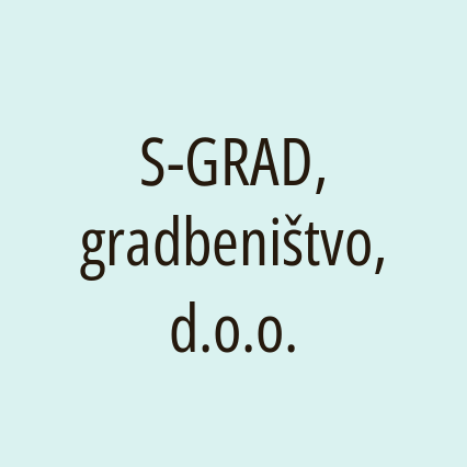 S-GRAD, gradbeništvo, d.o.o. - Logotip