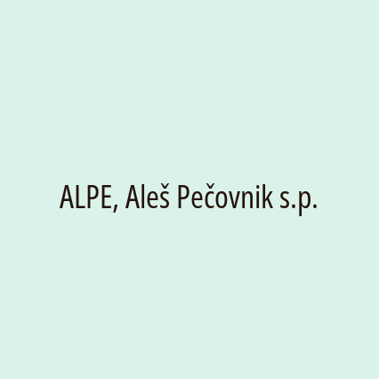 ALPE, Aleš Pečovnik s.p.