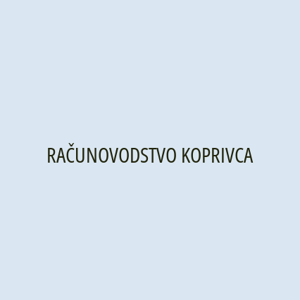 RAČUNOVODSTVO KOPRIVCA