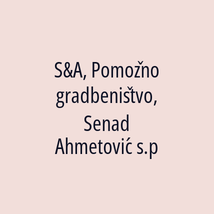 S&A, Pomožno gradbeništvo, Senad Ahmetović s.p - Logotip