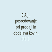 S.A.J., posredovanje pri prodaji in obdelava kovin, d.o.o. - Logotip