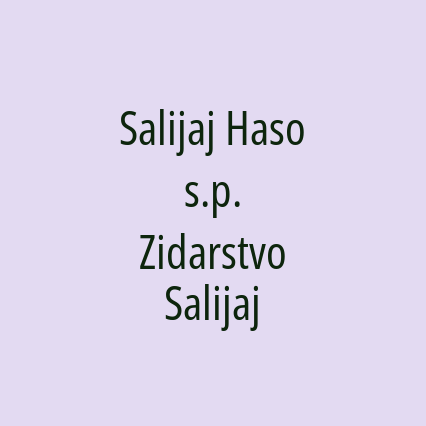 Salijaj Haso s.p. Zidarstvo Salijaj - Logotip