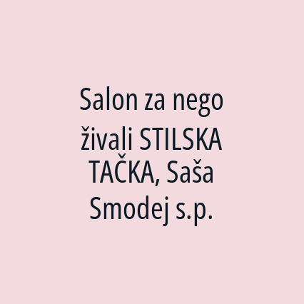 Salon za nego živali STILSKA TAČKA, Saša Smodej s.p. - Logotip