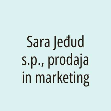 Sara Jeđud s.p., prodaja in marketing - Logotip