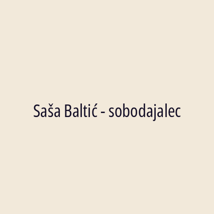 Saša Baltić - sobodajalec - Logotip
