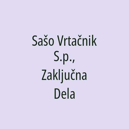 Sašo Vrtačnik S.p., Zaključna Dela - Logotip