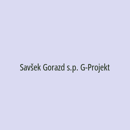 Savšek Gorazd s.p. G-Projekt - Logotip