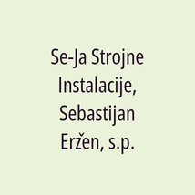 Se-Ja Strojne Instalacije, Sebastijan Eržen, s.p. - Logotip