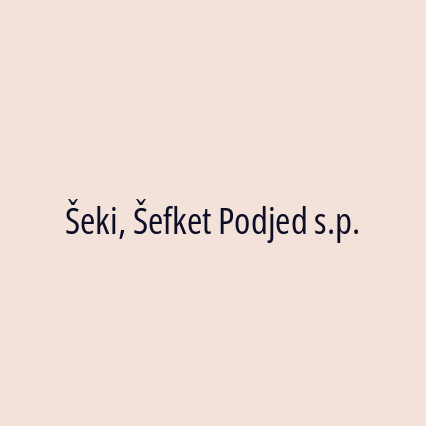 Šeki, Šefket Podjed s.p. - Logotip