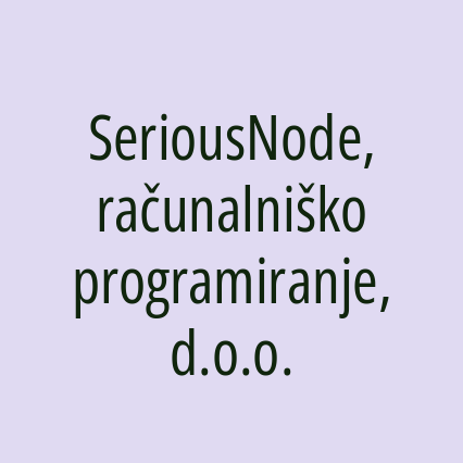 SeriousNode, računalniško programiranje, d.o.o. - Logotip