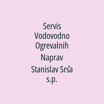 Servis Vodovodno Ogrevalnih Naprav Stanislav Srša s.p. - Logotip