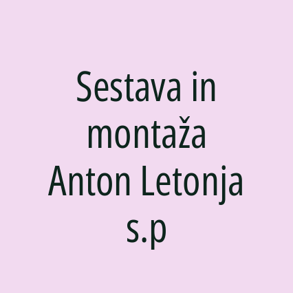 Sestava in montaža Anton Letonja s.p - Logotip