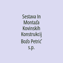 Sestava In Montaža Kovinskih Konstrukcij Božo Petrič s.p. - Logotip