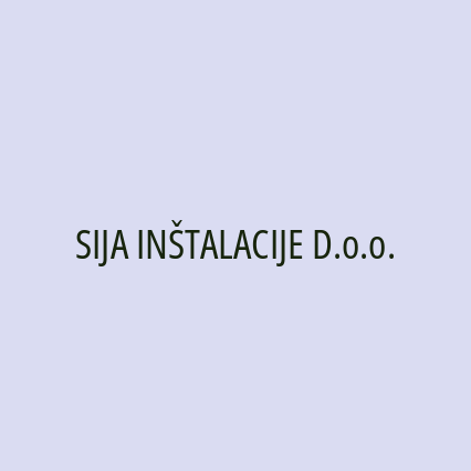 SIJA INŠTALACIJE D.o.o. - Logotip