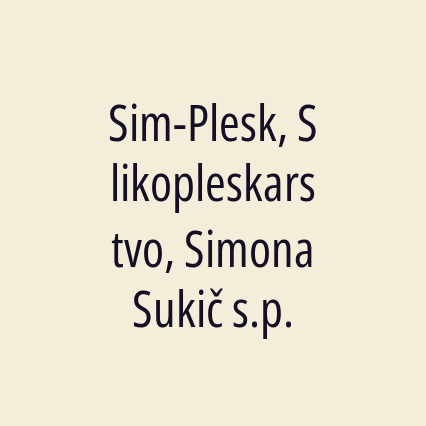 Sim-Plesk, Slikopleskarstvo, Simona Sukič s.p. - Logotip