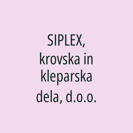 SIPLEX, krovska in kleparska dela, d.o.o. - Logotip