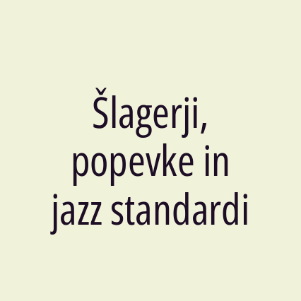 Šlagerji, popevke in jazz standardi - Logotip