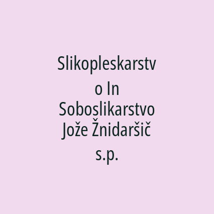 Slikopleskarstvo In Soboslikarstvo Jože Žnidaršič s.p. - Logotip