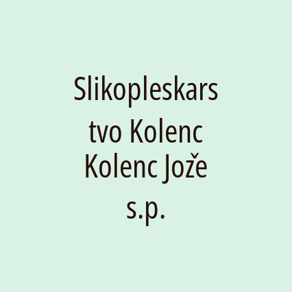 Slikopleskarstvo Kolenc Kolenc Jože s.p. - Logotip