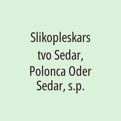 Slikopleskarstvo Sedar, Polonca Oder Sedar, s.p. - Logotip