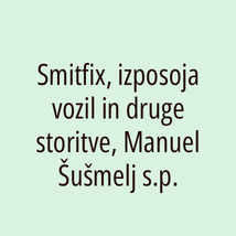 Smitfix, izposoja vozil in druge storitve, Manuel Šušmelj s.p. - Logotip