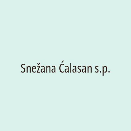 Snežana Ćalasan s.p. - Logotip