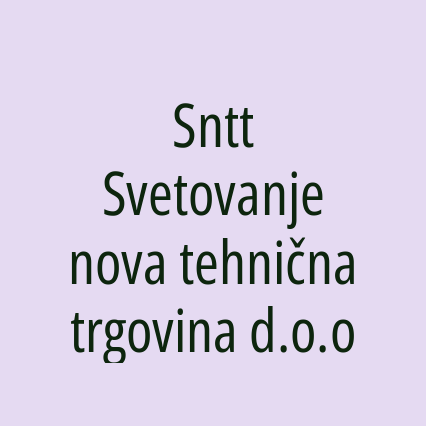 Sntt Svetovanje nova tehnična trgovina d.o.o - Logotip