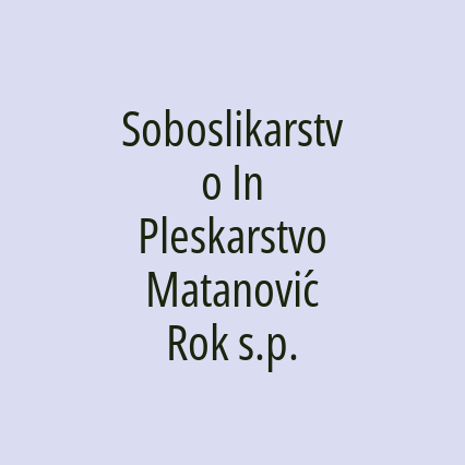 Soboslikarstvo In Pleskarstvo Matanović Rok s.p. - Logotip