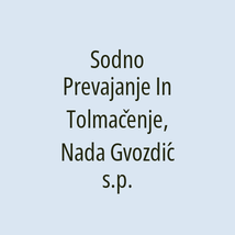 Sodno Prevajanje In Tolmačenje, Nada Gvozdić s.p. - Logotip