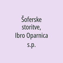 Šoferske storitve, Ibro Oparnica s.p. - Logotip