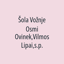 Šola Vožnje Osmi Ovinek,Vilmos Lipai,s.p. - Logotip