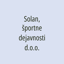Solan, športne dejavnosti d.o.o. - Logotip