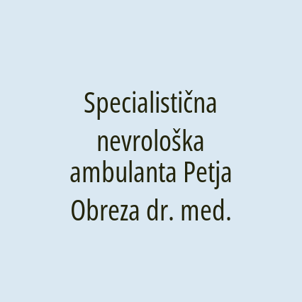 Specialistična nevrološka ambulanta Petja Obreza dr. med. - Logotip