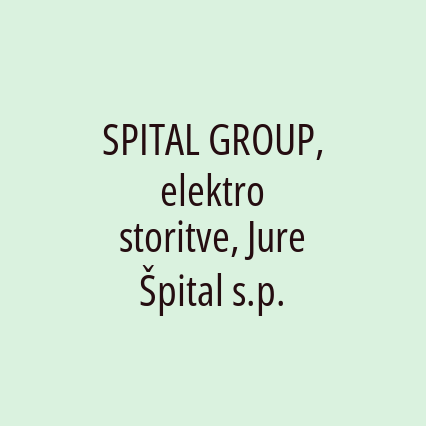 SPITAL GROUP, elektro storitve, Jure Špital s.p. - Logotip