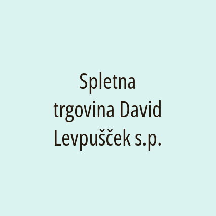 Spletna trgovina David Levpušček s.p. - Logotip