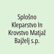 Splošno Kleparstvo In Krovstvo Matjaž Bajželj s.p. - Logotip