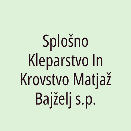 Splošno Kleparstvo In Krovstvo Matjaž Bajželj s.p. - Logotip