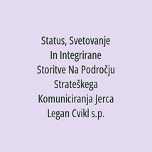 Status, Svetovanje In Integrirane Storitve Na Področju Strateškega Komuniciranja Jerca Legan Cvikl s.p. - Logotip