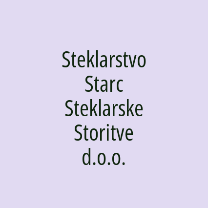 Steklarstvo Starc Steklarske Storitve d.o.o. - Logotip