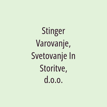 Stinger Varovanje, Svetovanje In Storitve, d.o.o. - Logotip