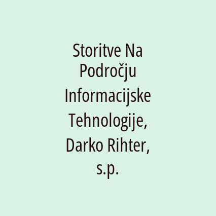 Storitve Na Področju Informacijske Tehnologije, Darko Rihter, s.p. - Logotip