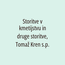 Storitve v kmetijstvu in druge storitve, Tomaž Kren s.p. - Logotip