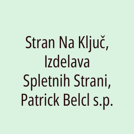 Stran Na Ključ, Izdelava Spletnih Strani, Patrick Belcl s.p. - Logotip