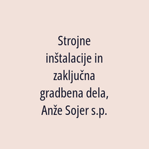 Strojne inštalacije in zaključna gradbena dela, Anže Sojer s.p. - Logotip