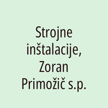 Strojne inštalacije, Zoran Primožič s.p. - Logotip