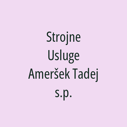 Strojne Usluge Ameršek Tadej s.p. - Logotip