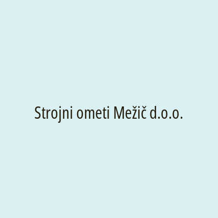 Strojni ometi Mežič d.o.o. - Logotip