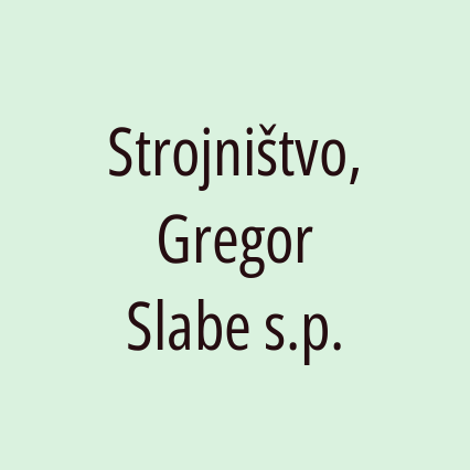 Strojništvo, Gregor Slabe s.p. - Logotip