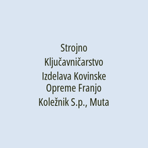 Strojno Ključavničarstvo Izdelava Kovinske Opreme Franjo Koležnik S.p., Muta - Logotip