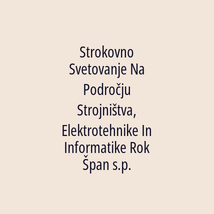 Strokovno Svetovanje Na Področju Strojništva, Elektrotehnike In Informatike Rok Špan s.p. - Logotip